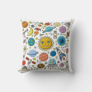 Space Background. Planets of the solar system. Roc Cushion