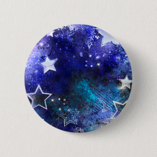 Space Background with Stars 6 Cm Round Badge