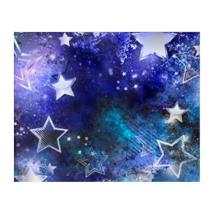 Space Background with Stars Acrylic Print