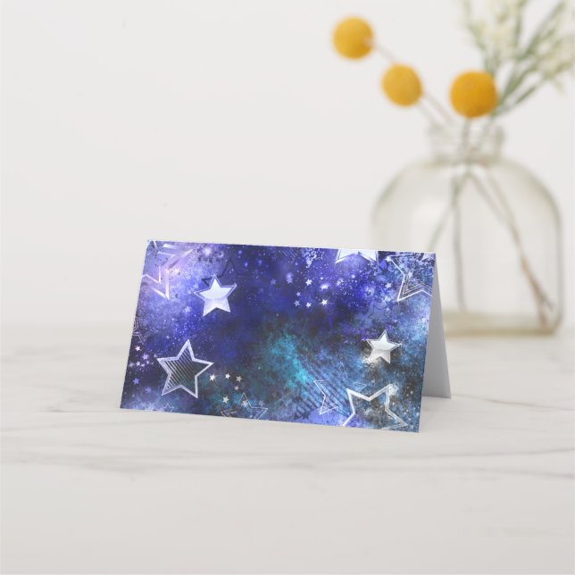 Space Background with Stars Appointment Card (Front)