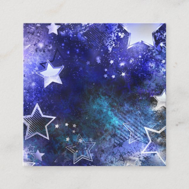 Space Background with Stars Appointment Card (Front)