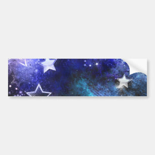 Space Background with Stars Bumper Sticker