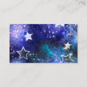 Space Background with Stars Business Card
