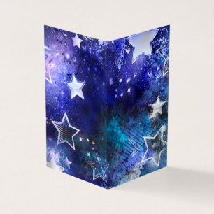 Space Background with Stars Business Card