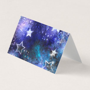 Space Background with Stars Business Card
