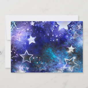 Space Background with Stars Card