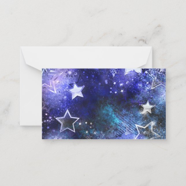 Space Background with Stars Card (Front)