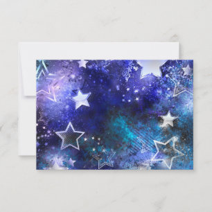Space Background with Stars Card