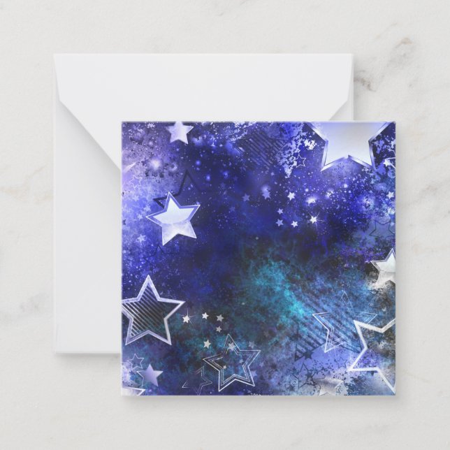 Space Background with Stars Card (Front)