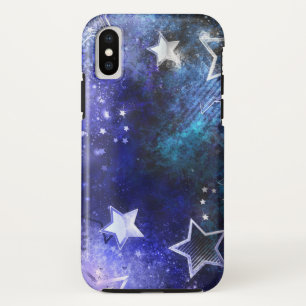 Space Background with Stars iPhone X Case