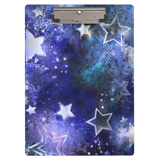 Space Background with Stars Clipboard (Front)