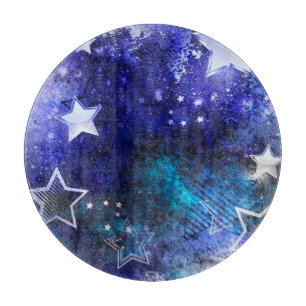 Space Background with Stars Cutting Board