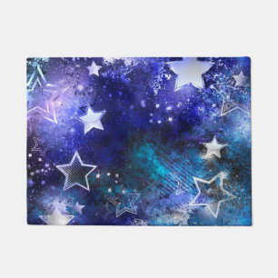 Space Background with Stars Doormat