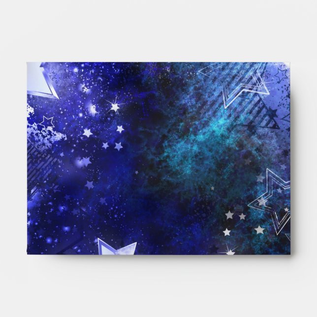 Space Background with Stars Envelope (Front)