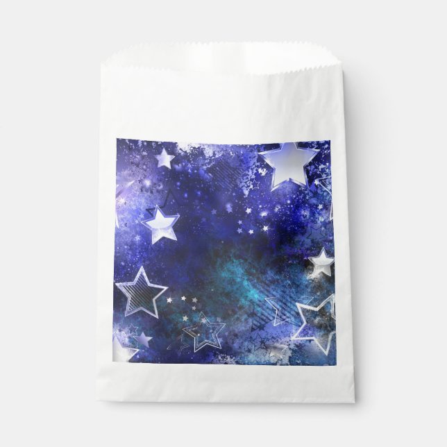 Space Background with Stars Favour Bags (Front)