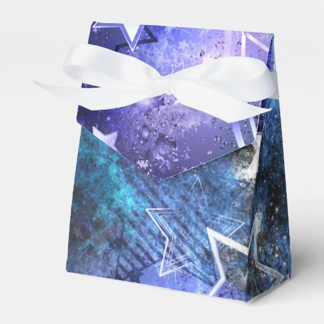 Space Background with Stars Favour Box (Front Side)