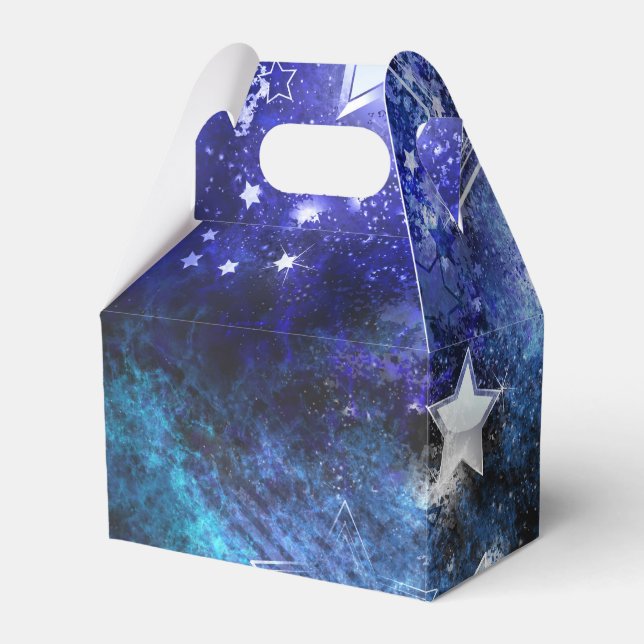 Space Background with Stars Favour Box (Front Side)