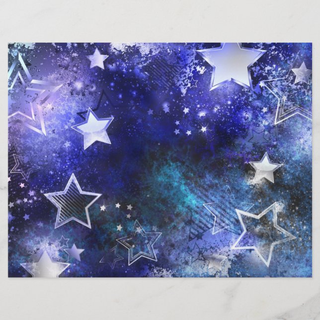 Space Background with Stars Flyer (Front)
