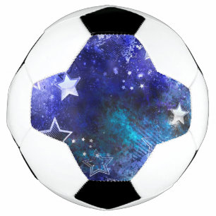 Space Background with Stars Football