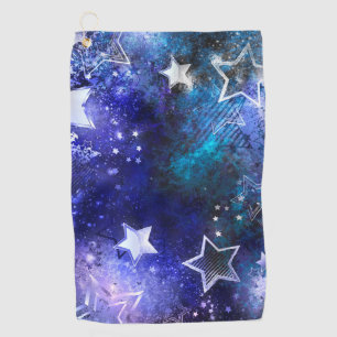 Space Background with Stars Golf Towel