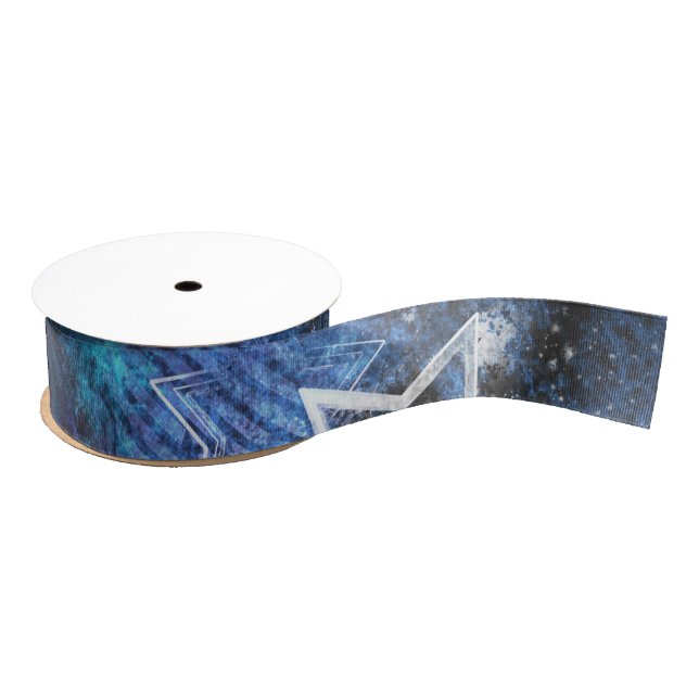 Space Background with Stars Grosgrain Ribbon (Spool)