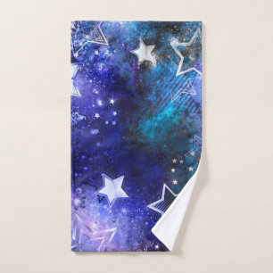 Space Background with Stars Hand Towel