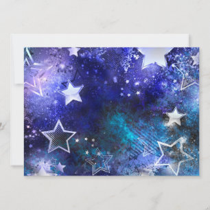 Space Background with Stars Holiday Card
