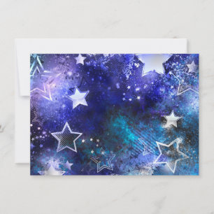 Space Background with Stars Holiday Card