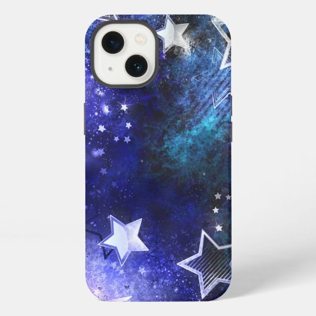 Space Background with Stars iPhone Case (Back)