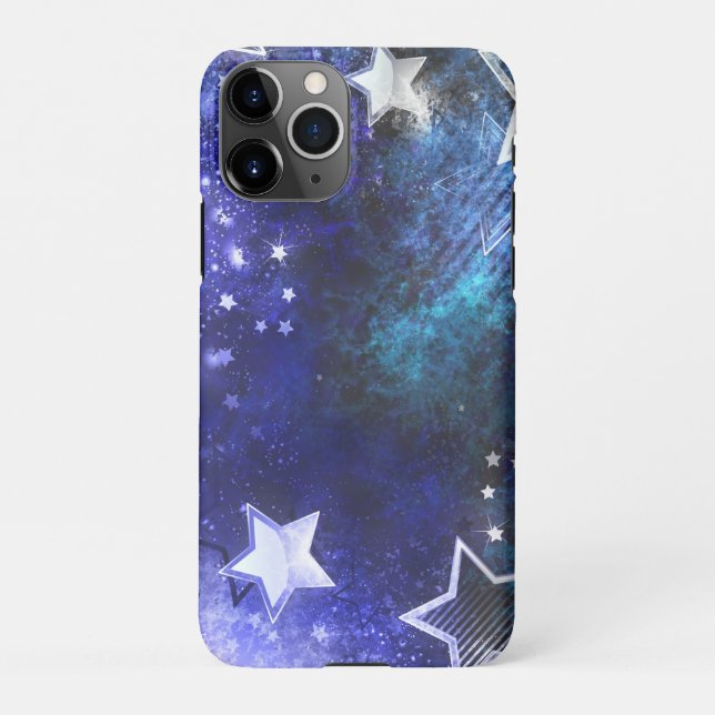 Space Background with Stars iPhone Case (Back)