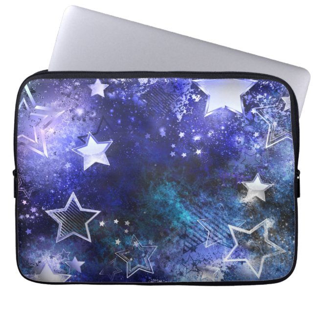 Space Background with Stars Laptop Sleeve (Front)