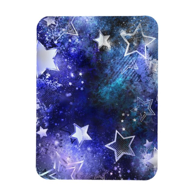 Space Background with Stars Magnet (Vertical)