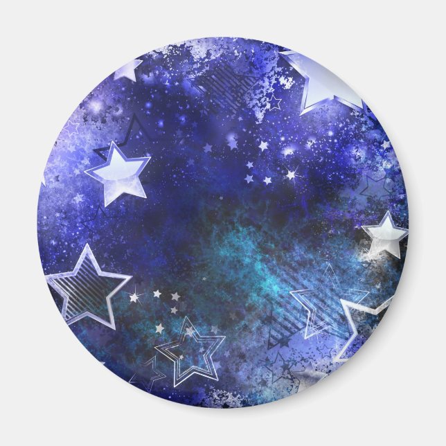 Space Background with Stars Magnet (Front)