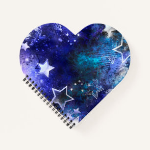 Space Background with Stars Notebook