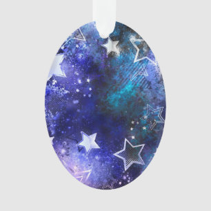 Space Background with Stars Ornament
