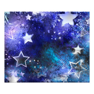 Space Background with Stars Photo Print