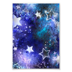 Space Background with Stars Photo Print