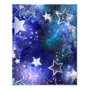Space Background with Stars Photo Print