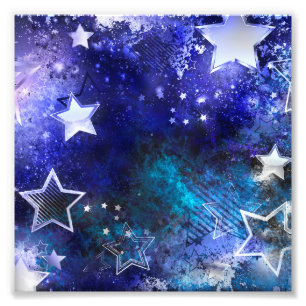 Space Background with Stars Photo Print