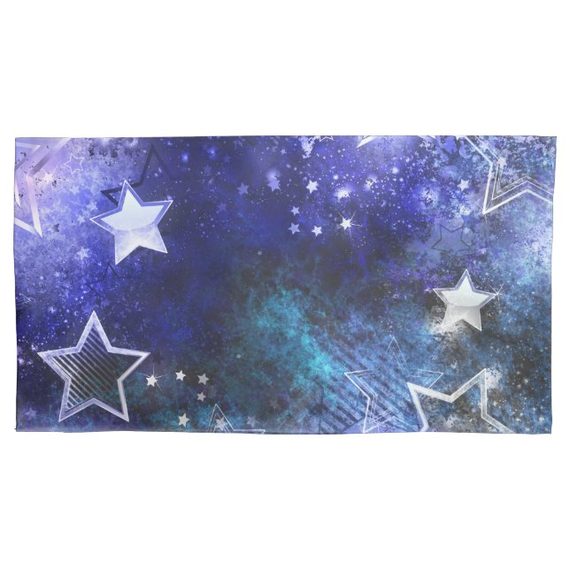 Space Background with Stars Pillowcase (Front)