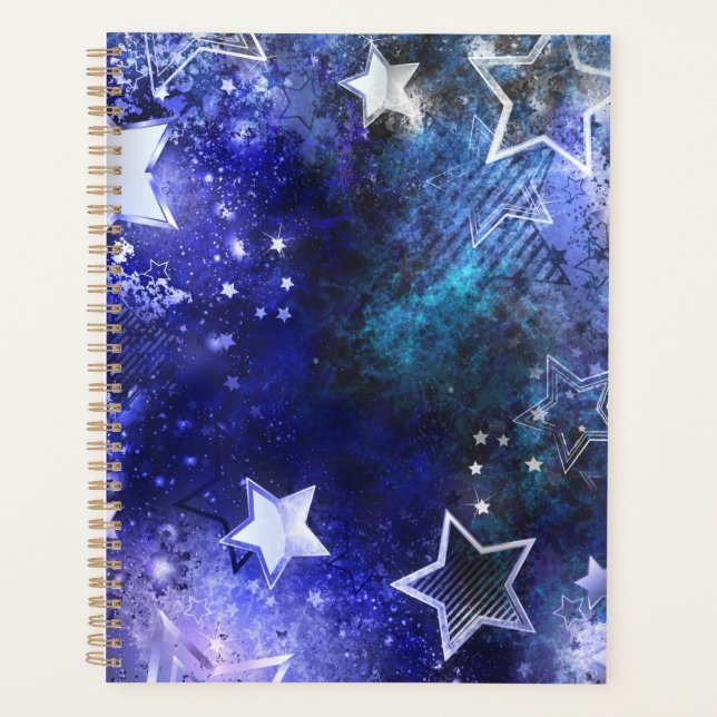 Space Background with Stars Planner (Front)