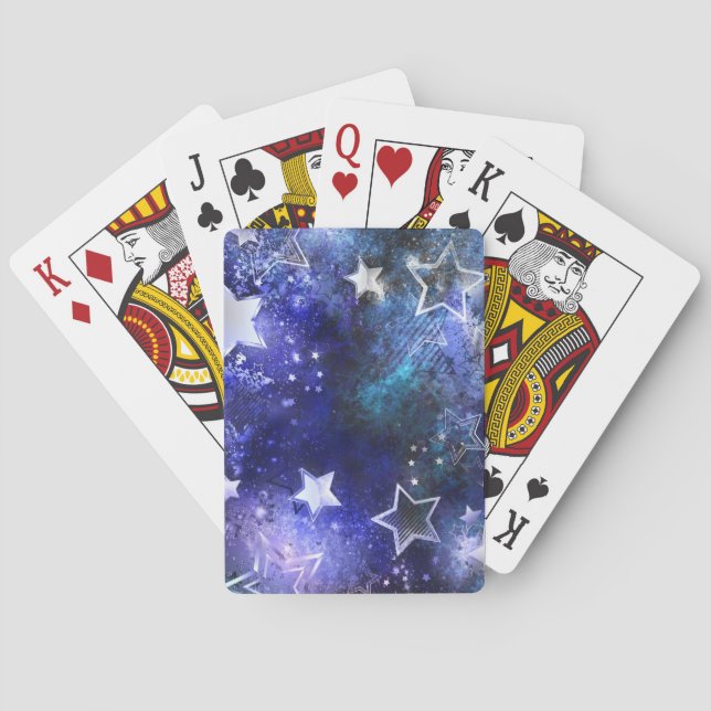 Space Background with Stars Playing Cards (Back)