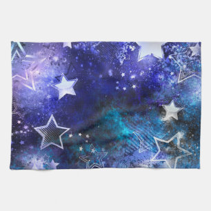 Space Background with Stars Tea Towel