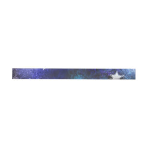 Space Background with Stars Wrap Around Label
