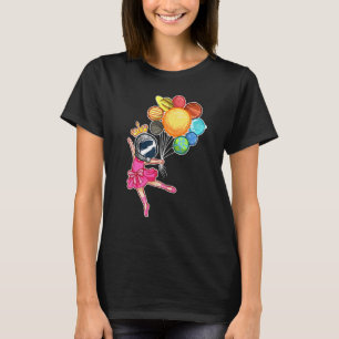 Space Ballerina Astronaut Funny Ballet Dancer Plan T-Shirt