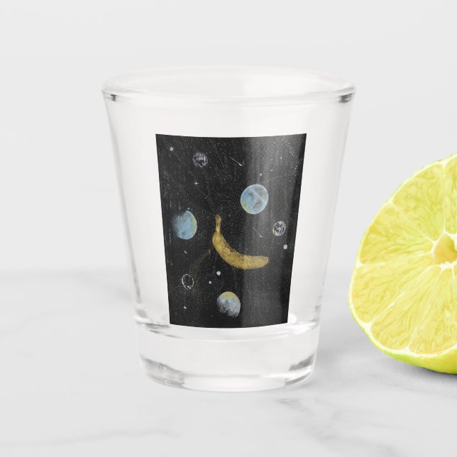 Space Banana Shot Glass (Front)