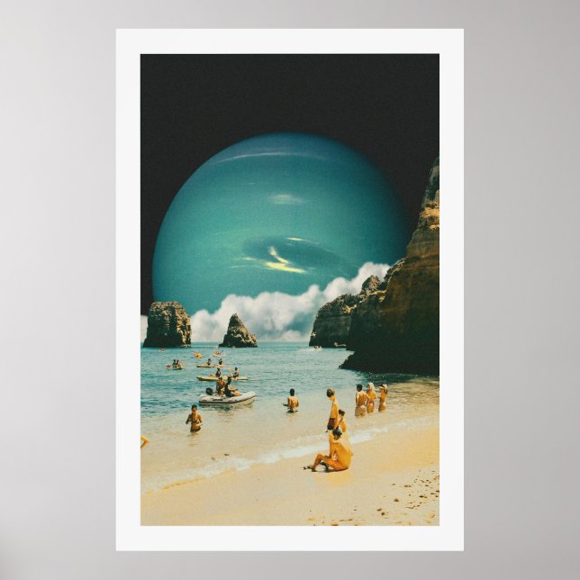 Space Beach Poster (Front)