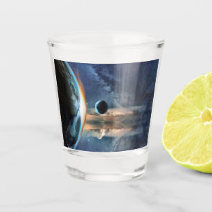 Space Beach Towel Shot Glass