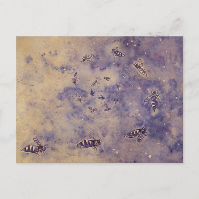 Space Bees Postcard (Front)