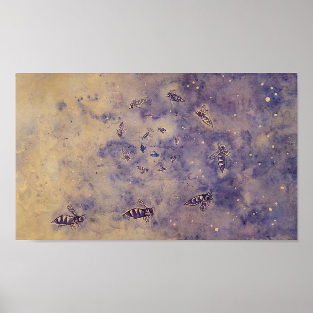 Space Bees Poster (Front)